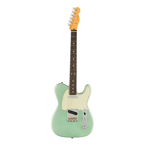 Guitarra eléctrica Fender American Professional II Telecaster de aliso mystic surf green brillante con diapasón de palo de rosa