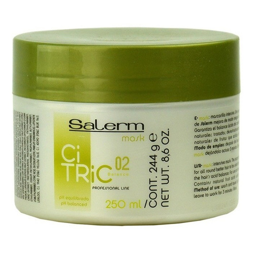 Mascarilla Salerm Citric Balance Teñidos/maltratados 250ml.