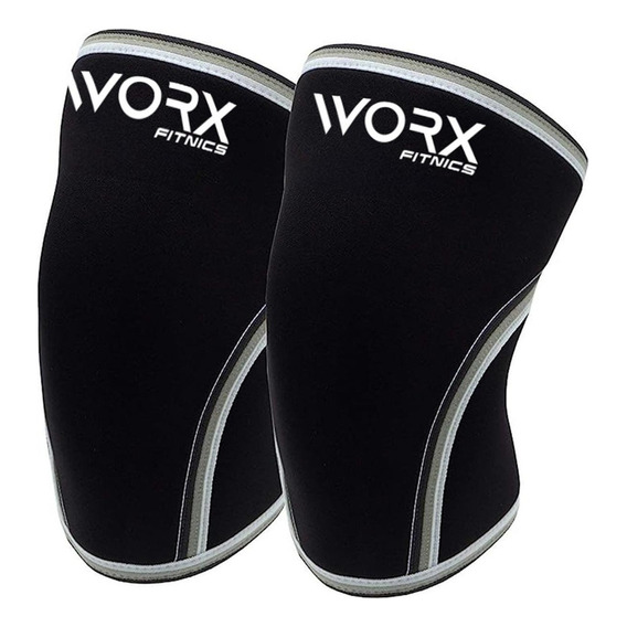 Rodillera Deportiva Worx Gym Compresion Ortopedica Neopreno Color Negro Talle XL