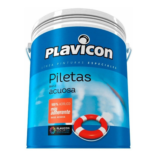 Pileta Base Acuosa Azul Caribe Plavicon 10 Lt