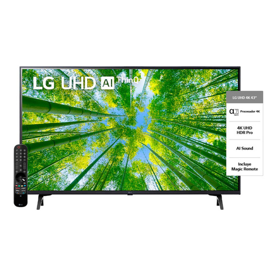 Smart Tv 4k Uhd 43  LG Thinq Ai Uq8050 - Rex
