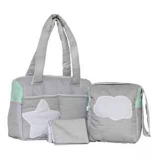 Bolso Pañalera Cary Kit 3 Piezas 2 Pañaleras + Cambiador