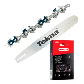 Kit Essencial Sabre 45cm Tekna  Original + Corrente 32d Cs53