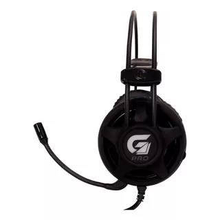 Fone De Ouvido Over-ear Gamer Fortrek G Pro H2 Preto Com Luz  Azul Led