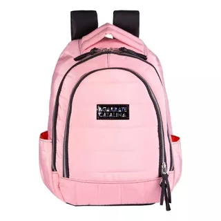 Mochila Urbana Agarrate Catalina Ac102 Color Rosa Diseño Liso 18l