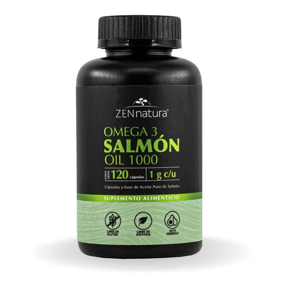 Omega 3 De Salmon 120 Cápsulas Zen Natura Sabor Sin sabor