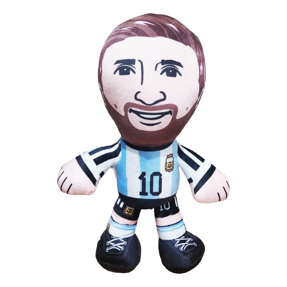 Lionel Messi Peluche Con Saludos De Cumpleaños