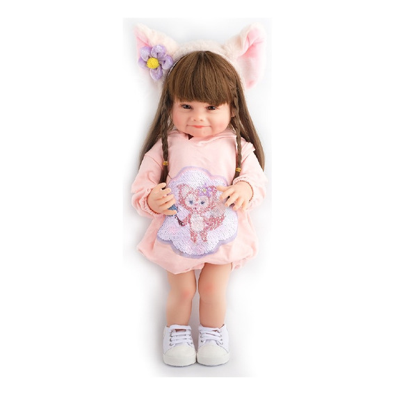 Bebé Reborn Muñeca Realista Silicona Suave 55cm Baby Fox