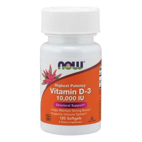Vitamin D3 250 Mcg (10000 Iu) X 120 Softgels - Siempre Now!