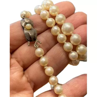 Luli Collar Perlas Cultivo Legitimas Cierre Plata 8 A 5mm