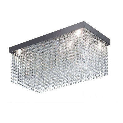 Lampara Plafon Drop Lluvia Cristal 8 Luces Led G597 08c Pal