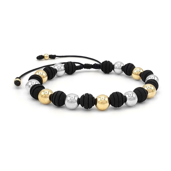 Pulsera Manilla Neopreno Oro Laminado 18k Iconic Store