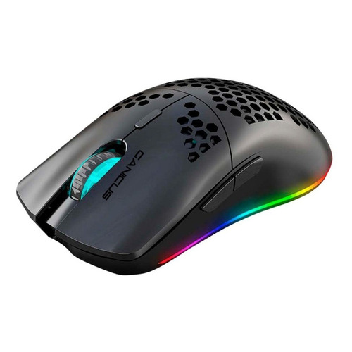 Mouse Gamer 3dfx Ganicus Pro 9085 7 Botones 6400dpi Usb Color Negro