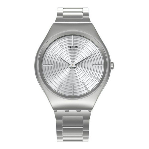 Reloj Swatch Mujer Greytralize Syxs129g Irony Skin Color de la malla Plateado Color del bisel Plateado Color del fondo Plateado