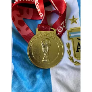 Medalla Metal Campeon Del Mundo Argentina Qatar 2022 Dm