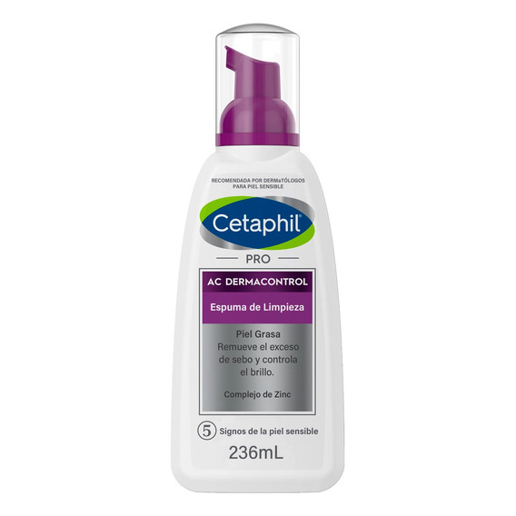 Espuma Limpiadora Cetaphil Pro Ac Dermacontrol 236 Ml.