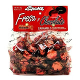 Caramelo Relleno Sabor Fresa Y Chocolate Laposse 500 G