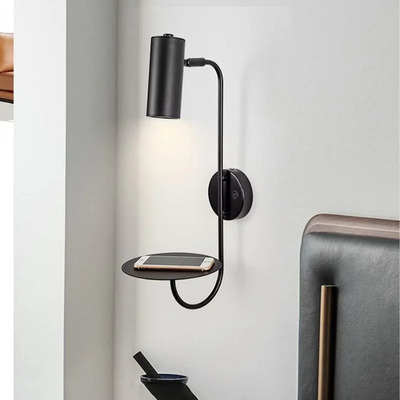 Aplique Pared Con Apoyo Bimba 15085 Gu10 Con Cable Cie