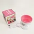Máquina limpiadora de brochas de maquillaje eléctrica rotativa de color blanco con color rosa