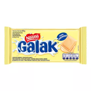 Chocolate Branco Galak  Pacote 80 G