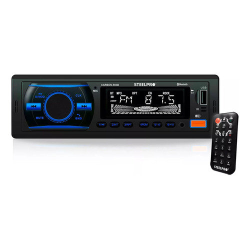 Steelpro Technologies Carbon-903B autoestereo economico bluetooth usb multicolor