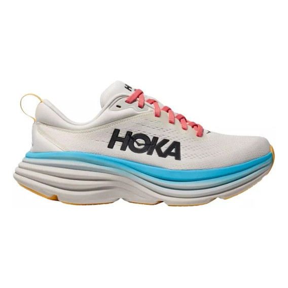 Tenis Running Hoka Bondi 8 Blanco Mujer 1127952bsw