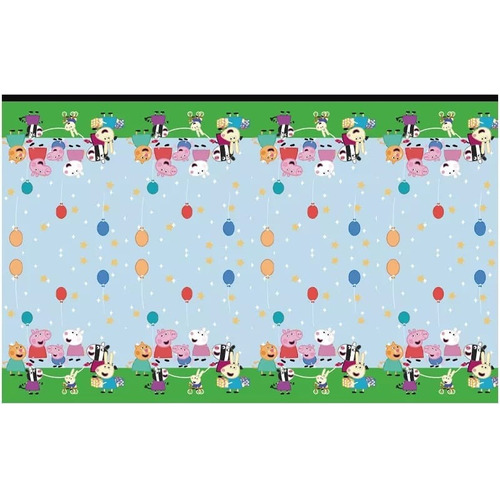 Mantel Decorativo Con Diseños Infantiles Para Cumpleaños Color Variado Peppa Pig