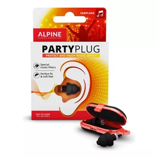 Alpine Party Plug Protetor Plugue Auricular Festa Snr 19 Db Cor Preto