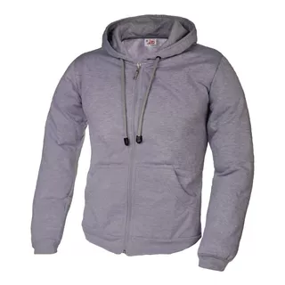 Buzo, Saco Capucha Cierre Gris Claro Ropa Unisex 