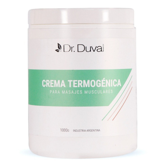 Crema Termogénica Para Masajes Musculares 1kg Dr. Duval