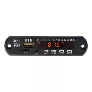 Placa Decodificadora Usb Mp3 Fm Auxiliar Bluetooth 12v 