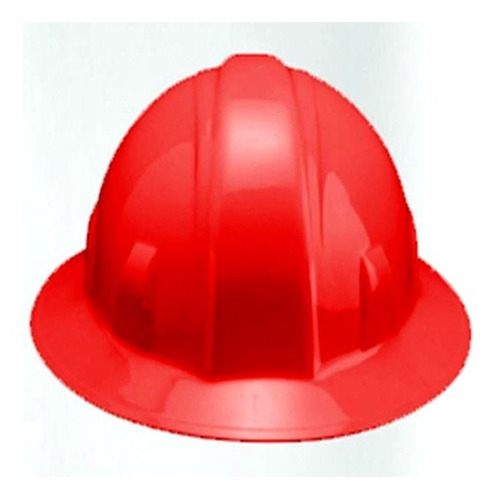 Casco Seguridad Tipo Ala Ancha Ajuste Matraca Infra Colores Color Rojo