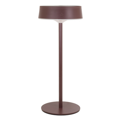 Lámpara De Mesa Led Cct Dimer Usb-c Y Solar Marrón Mks - Marrón