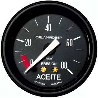 Presion De Aceite Orlan Rober Classic 52mm 80lbs Mecánico
