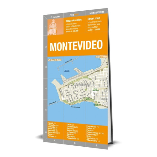 City Map Montevideo. De Dios Guías De Viaje.