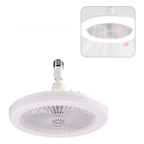 Ventilador De Techo Led Luz Inteligente Mudo Abanico Techo Color de las aspas Blanco