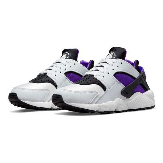 Championes Nike Air Huarache White/black-electro Purpl Flex