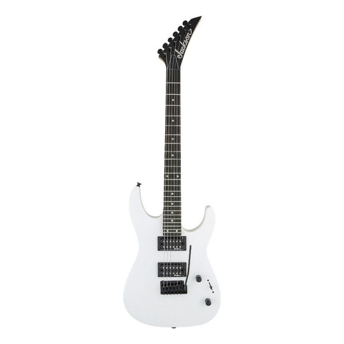 Guitarra eléctrica Jackson JS Series JS11 dinky de álamo snow white brillante con diapasón de amaranto