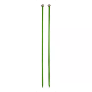 Agulha Para Tricô Plástica 35cm - Círculo 3,5mm-verde