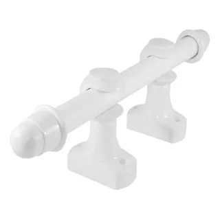 Kit Varão 2,00 Metros Para Cortina 19mm Branco