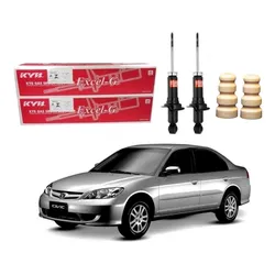  Kit Amortecedor Traseiro Civic 1.7 2004 A 2006