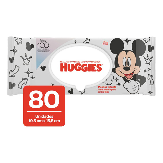 Toallita Humeda Huggies Manitos Y Caritas Paquete X 80 Und