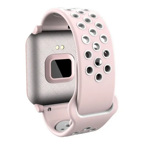 Reloj Inteligente Smartwatch Smartband Contra Agua Ky11 Color de la caja Negro Color de la correa Rosa