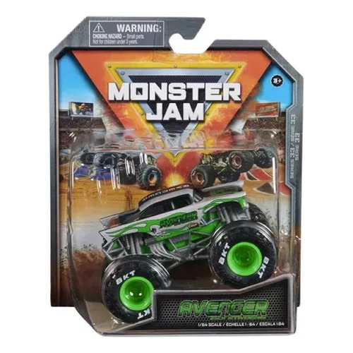 Monster Jam Vehiculo 1.64 Metal Avenger Int 6067660 Color AVENGER 25 ANIVERSARIO