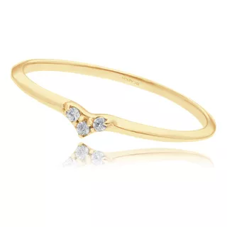 Anillo De Promesa Angeline En Oro 14 Kilates Amor Mouty