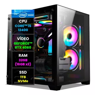 Pc Gamer Intel I5 Nova Geração Rtx 4060 / 32gb / 1tb Nvme