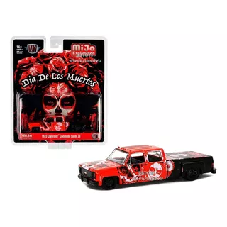 M2 Machines 1973 Chevrolet Cheyenne S30 Dia De Los Muertos Color Rojo