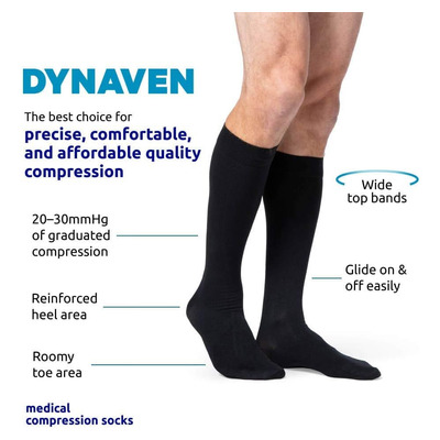 Sigvaris Dynaven Calcetines Altos De Pantorrilla Con Punta C