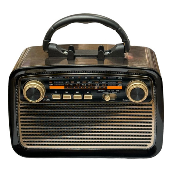 Radio Portátil Bluetooth Ktf-1467 Am/fm Vintage