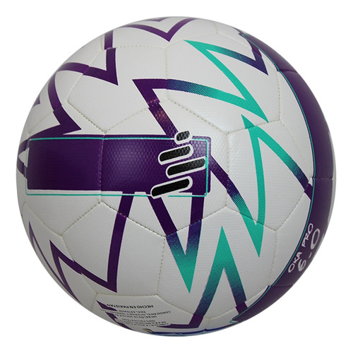 Balón De Fútbol Oka Pro 6.0 Híbrido Texturizado Número 5 Color Blanco/Morado